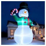 $120 15 FT CHRISTMAS INFLATABLES SNOWMAN OUTDOOR D
