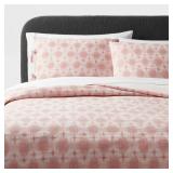 KING YARN DYE IKAT DUVET COVER AND SHAM SET IVORY/