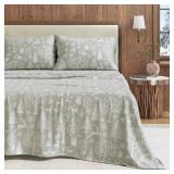 GREAT BAY HOME FLANNEL SHEET SET KING SIZE - 100%
