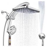 RAIN SHOWER HEAD WITH FILTERED HANDHELD HIGH PRESS