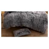 XEGE PLUSH SHAGGY DUVET COVER SET, LUXURY ULTRA SO