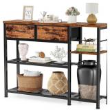 FURNULEM 44' ENTRYWAY TABLE, INDUSTRIAL CONSOLE SO