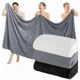 MOUKEREN 3 PCS OVERSIZED BATH SHEET TOWEL SET 40