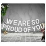 WE ARE SO PROUD OF YOU NEON SIGNS