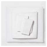 1 LOT 1-QUEEN COTTON BLEND SATEEN SHEET 4-PIECE SE