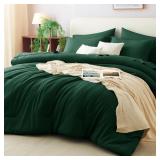 COZYLUX FULL SIZE COMFORTER SETS EMERALD GREEN, 7
