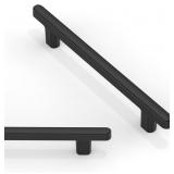 10 PACK MATTE BLACK CABINET PULLS 5 INCH(128MM) KI