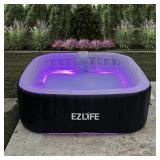 $930 EZLIFE 6 PERSON INFLATABLE HOT TUB W/LED LIGH