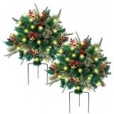 GLINTOPER LIGHTED ARTIFICIAL CHRISTMAS URN FILLER,