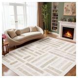 WASHABLE AREA RUGS,5X7FT SOFT RUG FOR LIVING ROOM