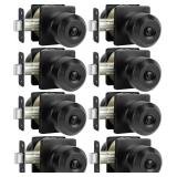 HAIDMS 8 PACK MATTE BLACK DOOR KNOBS INTERIOR, PRI