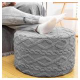 POUF OTTOMAN STUFFED 20X20X12 INCHES FLOOR POUF PL