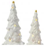 DN DECONATION CERAMIC CHRISTMAS TREE WITH LIGHTS,