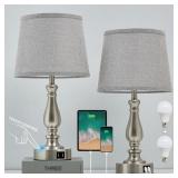TABLE LAMPS FOR BEDROOM SET OF 2,DIMMABLE TOUCH BE