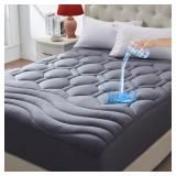 KING SIZE MATTRESS PAD WATERPROOF, COOLING MATTRES