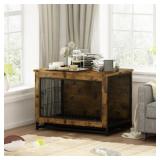 AWQM DOG CRATE FURNITURE, 3 DOOR DOG KENNEL, WOODE