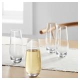 1 LOT OF (4) RENNERT STEMLESS CHAMPAGNE GLASS