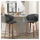 $210 MODERN BAR STOOLS SET OF 2 MID CENTURY BENTWO