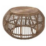 $233 BEXLEY ROUND RATTAN NATURAL COFFEE TABLE