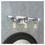 $105 SALVIROLA 24 IN. MODERN 3-LIGHT BRUSHED NICKE