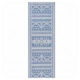 KANDACE BLUE 2 FT. X 10 FT. INDOOR/OUTDOOR RUNNER