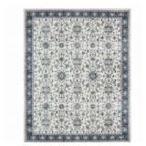 $270 GLITZHOME 8' X 10' ORIENTAL IVORY/ BLUE AREA