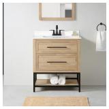 $399 CORLEY 30 IN. SINGLE SINK WEATHERED TAN BATH