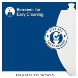 BEMIS EASY CLEAN WOOD COTTON WHITE ELONGATED TOILE