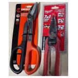 1 LOT OF 1-CRESCENTS 13  LIGTHWEIGHT SNIPS./ 1-MIL