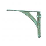 9-VINTAGE GREEN MEDIUM DUTY SHELF BRACKET 10 IN. X