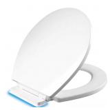 BELMONT ROUND SLOW CLOSE ENAMELED WOOD CLOSED FRON