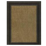 BLACK/BROWN 6 X 9 BORDER INDOOR/OUTDOOR AREA RUG