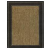 BLACK/BROWN 5 X 7 BORDER INDOOR/OUTDOOR AREA RUG
