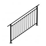 $390 MODERN VERTICAL PICKET 36 IN. H X 6 FT. BLACK