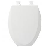 BEMIS EASY CLEAN WOOD COTTON WHITE ELONGATED TOILE