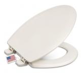 CENTOCO HEAVY-DUTY ELONGATED TOILET SEAT, WOOD COR