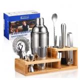 TOUCH OF MIXOLOGY 14-PIECE STAINLESS STEEL BARTEND