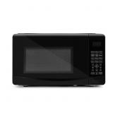 0.7 CUBIC FEET COUNTERTOP MICROWAVE IN BLACK GLASS