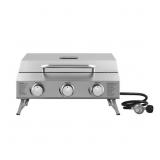 $129 3 BURNER PORTABLE TABLETOP PROPANE GAS GRILL