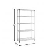 $109 5-TIER COMMERCIAL GRADE HEAVY DUTY STEEL WIRE