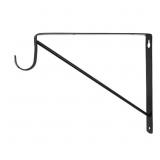 14-BLACK HEAVY DUTY SHELF BRACKET AND ROD SUPPORT