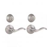 NAPLES SATIN NICKEL SINGLE CYLINDER PROJECT PACK