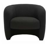 KIKI ACCENT TEDDY CHAIR BLACK C-FU13086-HULK