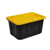 1 LOT OF 3-HDX 27 GAL. TOUGH STORAGE TOTE IN BLACK