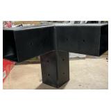 TRIFIT BLACK STEEL CORNER BRACKET PERGOLA FOR 4X4
