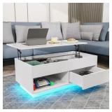 $160 40.16 IN. WHITE RECTANGLE PARTICLE BOARD LIFT