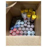 1 LOT OF 40+SPRAY PAINT, 12 OZ (DIFFERENT COLORS)