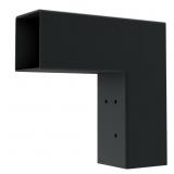 LINX 4 IN. L/FIT BLACK STEEL CORNER EXTENSION BRAC