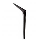 1 LOT 25- 12 IN. X 14 IN. BLACK SHELF BRACKET./ 8-