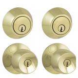 DEFIANT BRANDYWINE POLISHED BRASS SINGLE CYLINDER